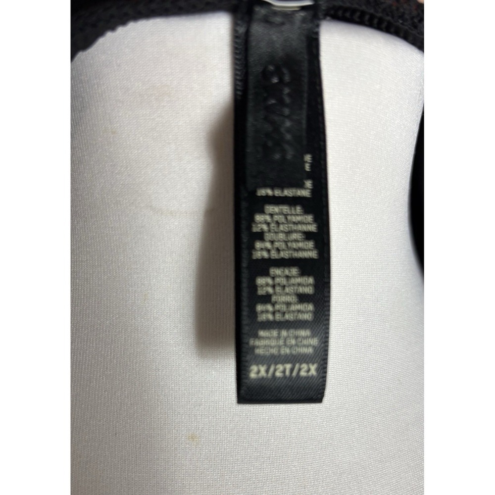 Skims Ultra Fine Lace Plunge Long Sleeved Maxi Dress Onyx Sz 2X Sexy Edgy Dark - Picture 9 of 10